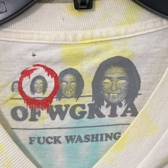 Odd Future Jesus Cross T-Shirt tie dye medium OFWGKTA - Picture 5 of 7